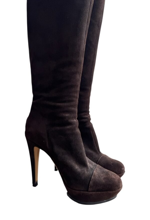 PRADA MEXICO - BROWN HIGH BOOTS - Image 3